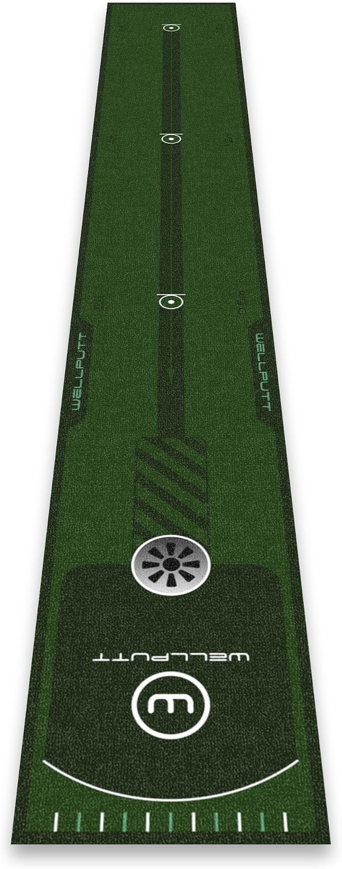 WELLPUTT - Golf Putting Training Mat - 8ft Essential by WellputtUSA
