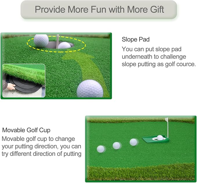 Golf Putting Green, Practice Putting Green Mat, Large Professional Golfing - Image 4