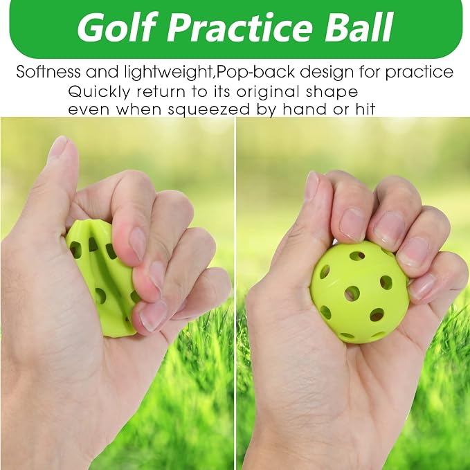 Avesfer 12/20/40 Pack Plastic Golf Balls Soft 42mm Training Golf Balls - Image 4