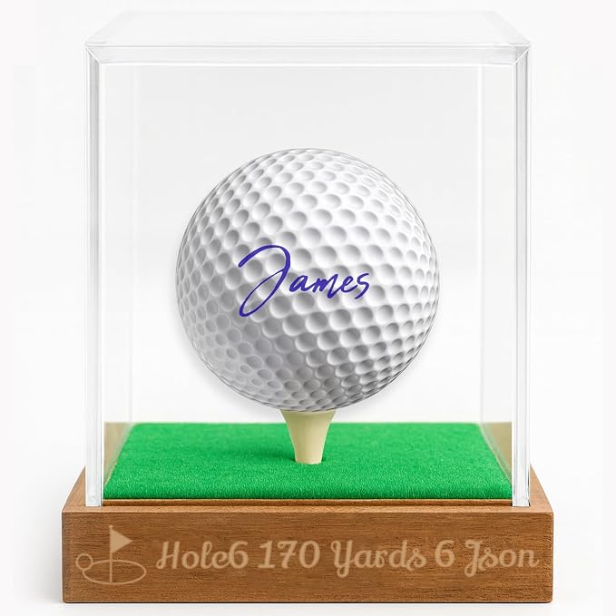 Personalized Golf Ball Display Case - Image 6