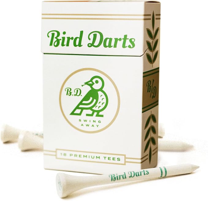 Premium Bamboo Wood Golf Tees, 18/72/180 Units, 2 ¾ Golf Tees in by BirdDarts