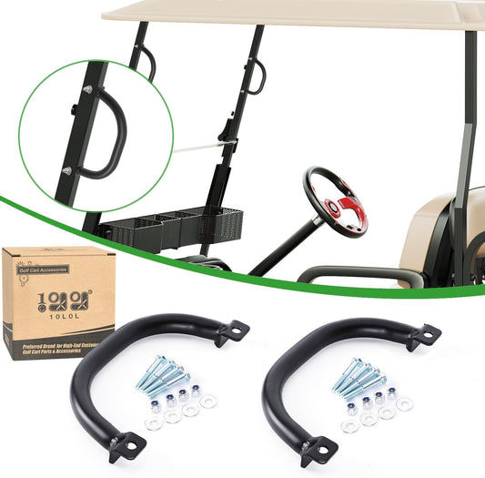 10L0L Golf Cart Bar Grab Handles,Universal Grip Handle for Yamaha, EZGO, Club Car, Aluminum Alloy Grab Handle for Golf Cart(2 Pack)