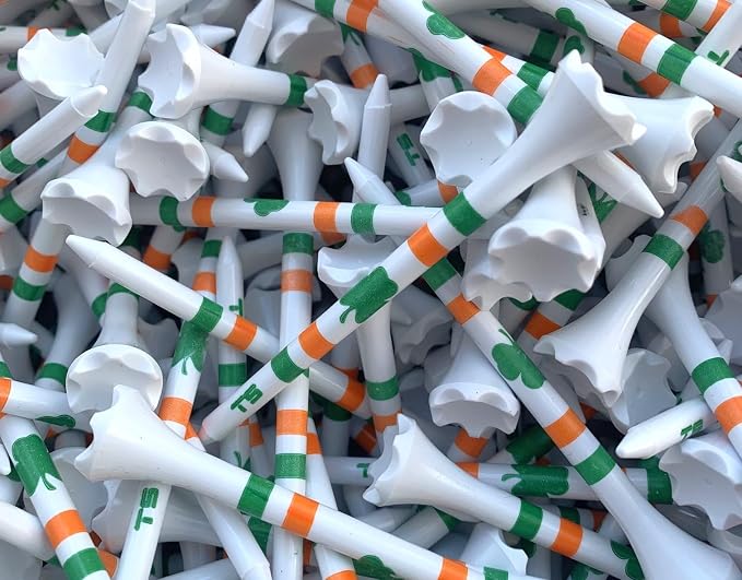 TRUESTRIKE Premium USA Golf Tees – 100-Pack Durable 3¼" / 2¾" Plastic Tees – by TRUESTRIKE