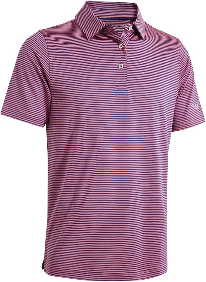 Golf Shirts for Men Dry Fit Short Sleeve Print Performance Moisture Wicking by MAELREG