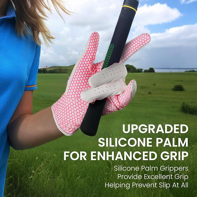 FINGER TEN Non Slip Golf Gloves Women 2 Pack - Image 4