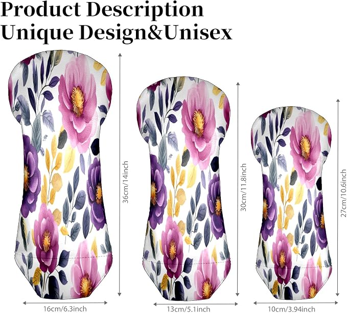 Funny Butterfly Colorful Golf Head Covers - Image 5