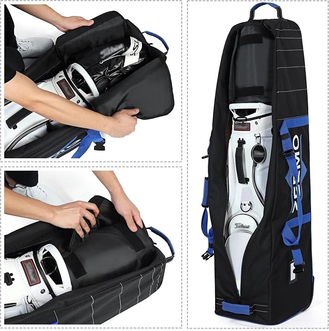 ZEEMO Golf Travel Bag, Mid-open Protective & Wheeled Airline-Approved Case - Image 3