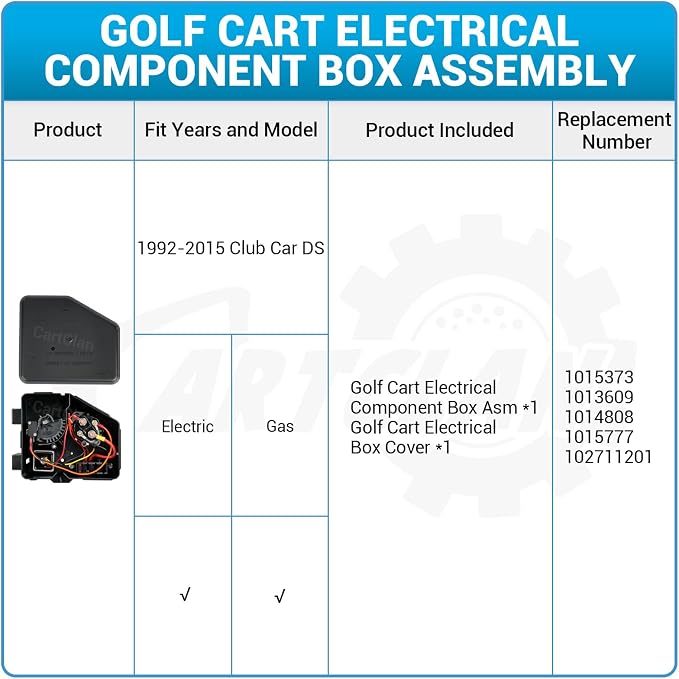 Club Car Electrical Component Box Asm/Electrical Box Cover Suitable - Image 6