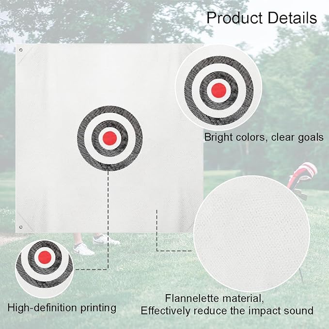 57" x 57" Silent Practice Hitting Net - Image 3
