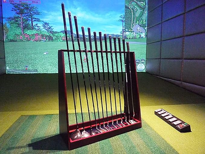 Large Capacity Golf Club Storage Rack, Holds 13 Golf Clubs, Free Standing - Image 2
