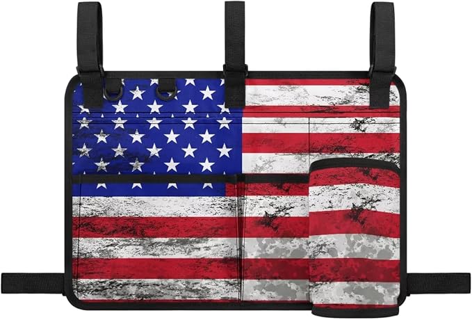 American Flag Golf Cart Bag, Golf Cart Rear Seat Organizer - Image 2