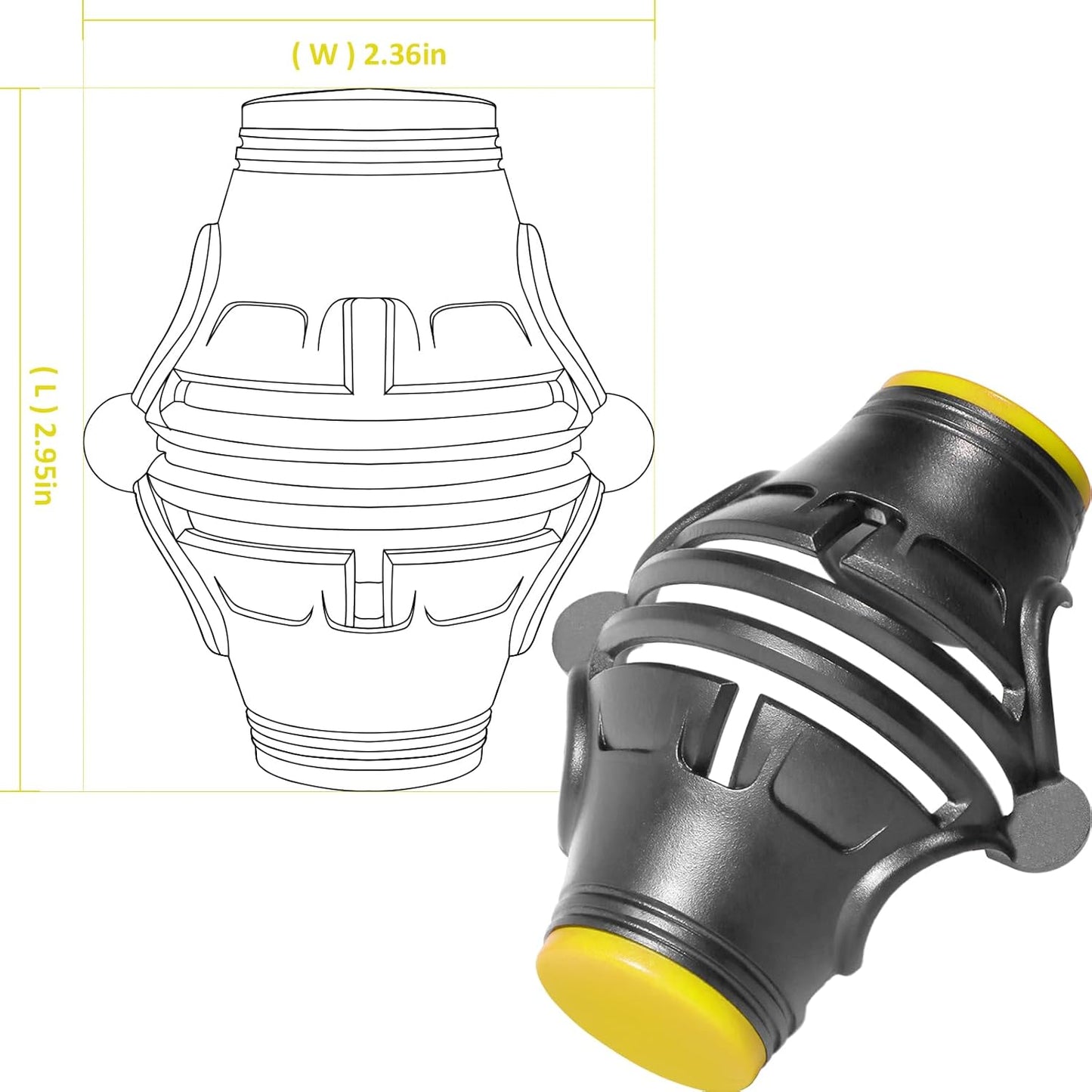 1 Pack 360° Triple Line Golf Ball Marker，Golf Ball Line Marker Tool，Golf Ball Marker Stencil，Alignment Ball Marker，Golf Accessories