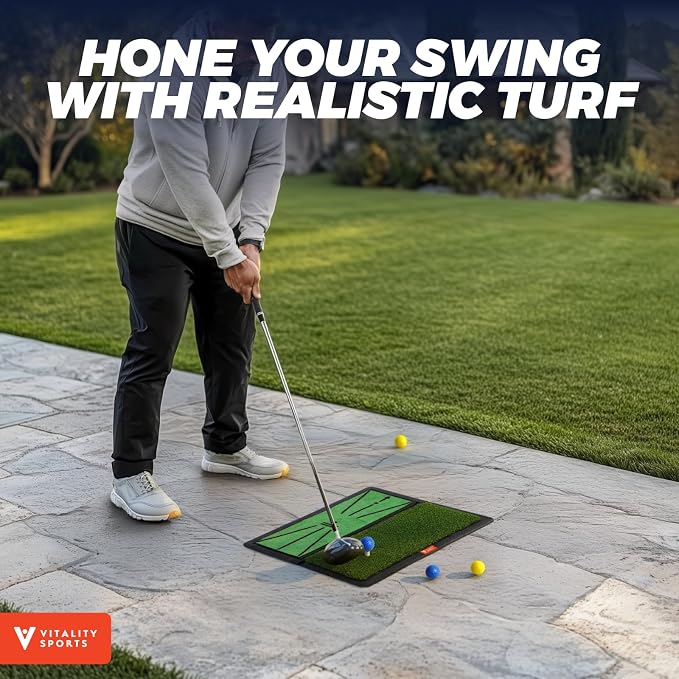 Golf Hitting Mat, Durable Artificial Grass Golf Mats - Image 8