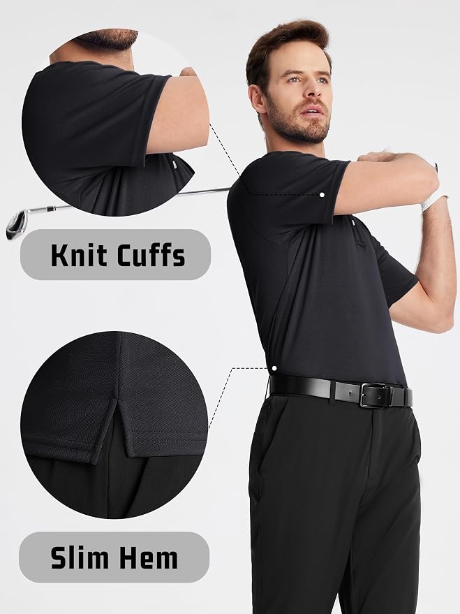 KEFITEVD Men's Polo Shirts Short Sleeve Moisture Wicking Dry Fit Performance - Image 5