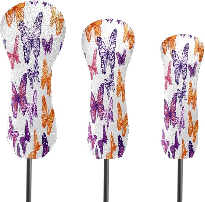 Funny Butterfly Colorful Golf Head Covers - Image 2