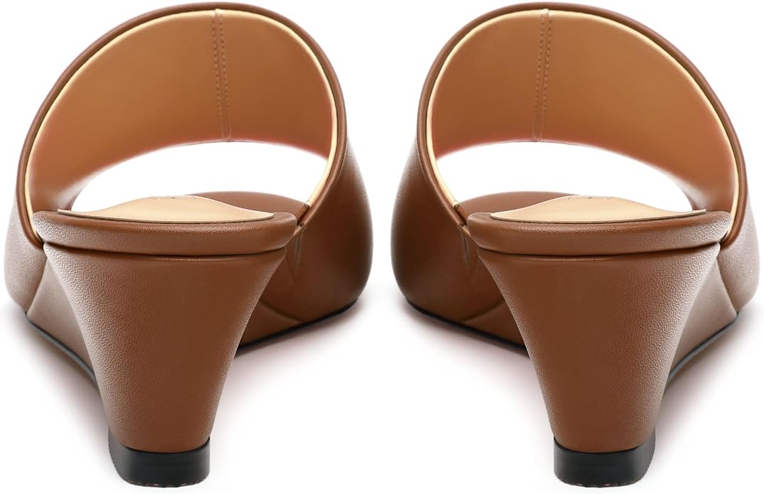 Wedge Sandals for Women Open Toe Wedge Heels Womens Matte High Heel Sandal - Image 4