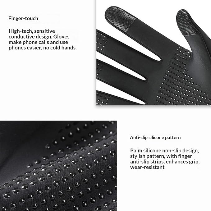 Heated Gloves for Men and Women, Winter Full Finger Hand Warmers Heated Gloves - Image 7