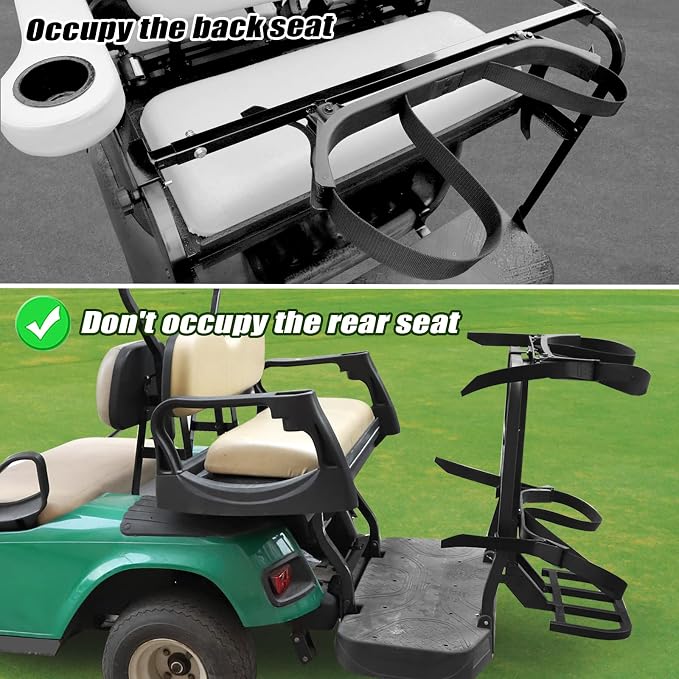 Roykaw Universal Golf Cart Rear Seat Bag Holder Compatible - Image 4