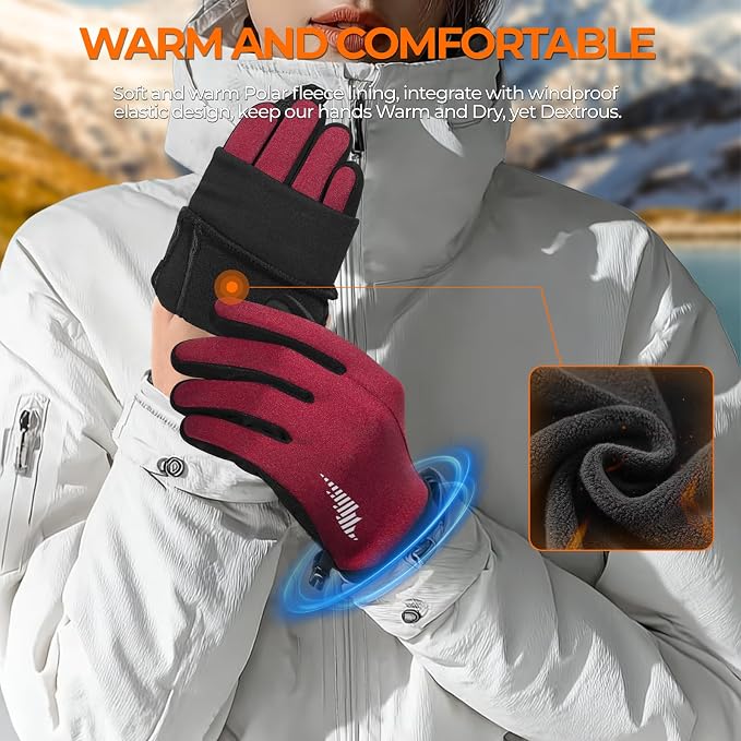 rivmount Winter Gloves Women Men - Image 3