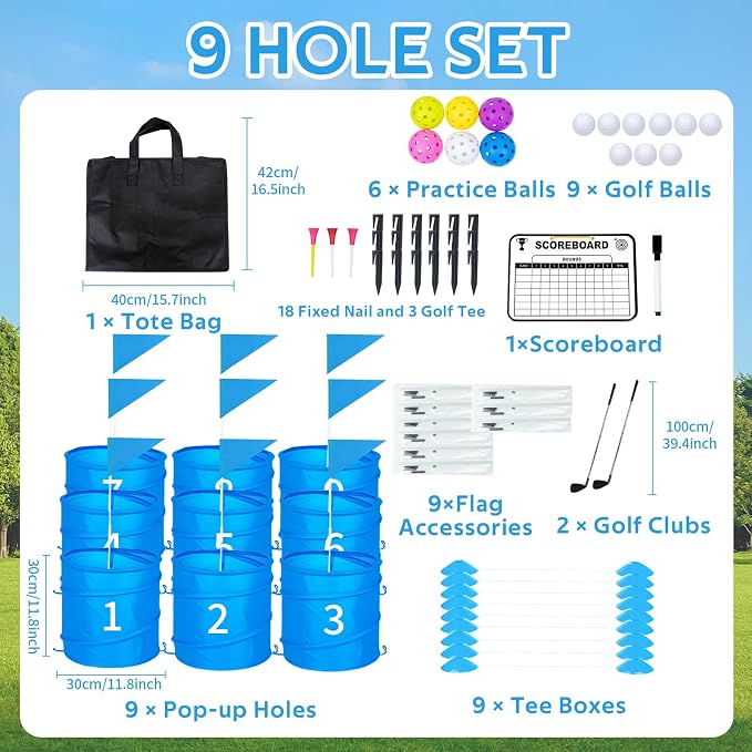 9 Holes Backyard Golf Game - Image 2