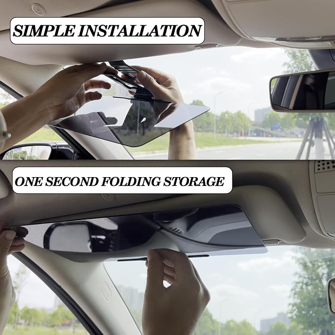 Sun Visor Extender for Cars, Polarized Car Visor Extender Sun Blocker, - Image 5