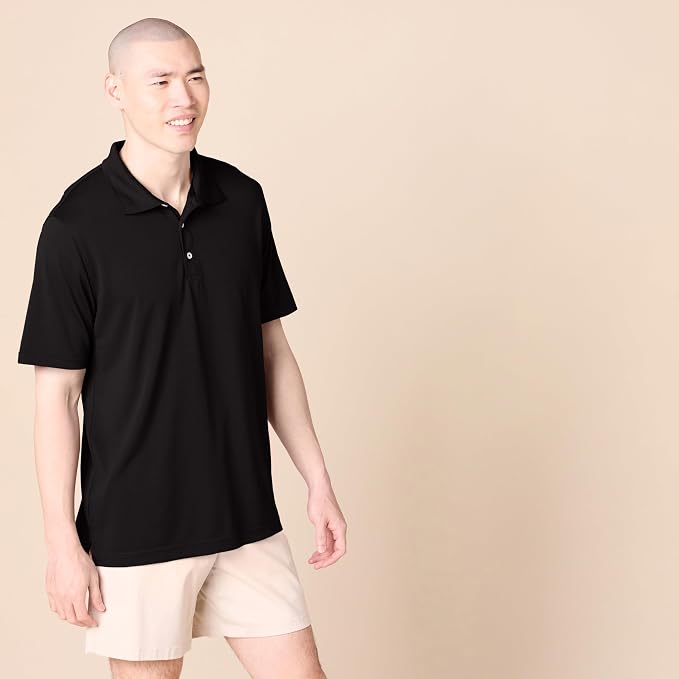 Amazon Essentials Mens Golf Polo Shirt, Moisture-Wicking Quick Dry, Short Sleeve - Image 2