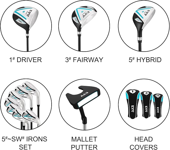 KVV Premium Right Hand Golf Club Set 11-Piece Set - Image 4