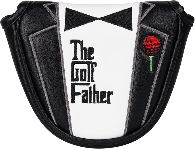 The Golf Father Golf Club Covers, Driver Fairway Hybrid Headcover, Funny Putter by BigTeeth