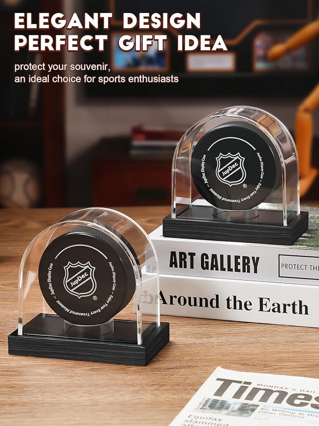 Hockey Puck Display case Acrylic Black - Image 7