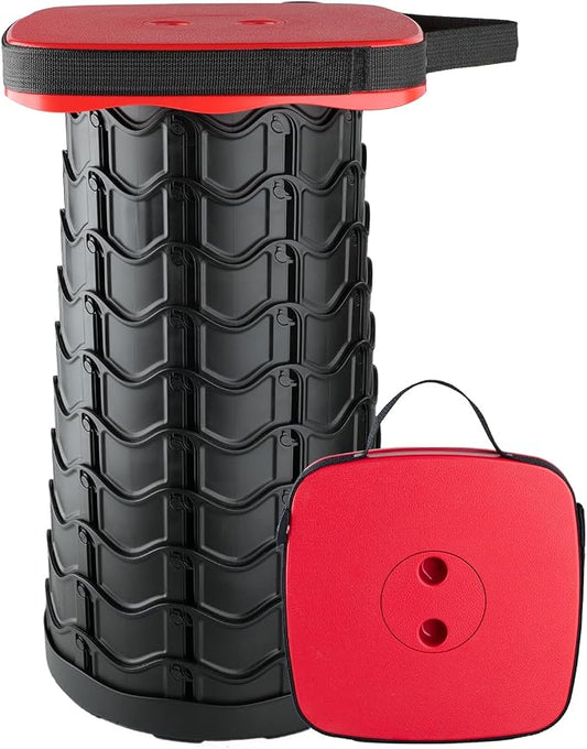 Boreeman Upgraded Collapsible Stool, Square Portable Stool, Lightweight Yet by Boreeman