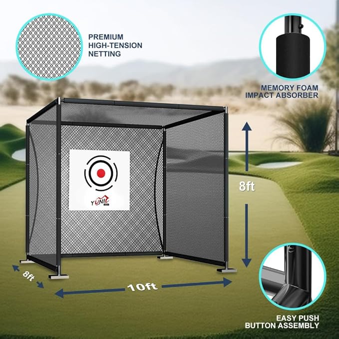 YUNIC Golf Driving Cage with Metal Frame - Image 5