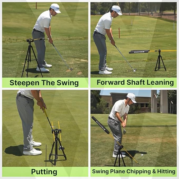 Golf Swing Trainer with Adjustable Tripod – Swing Speed Trainer, 360° Alignment - Image 4