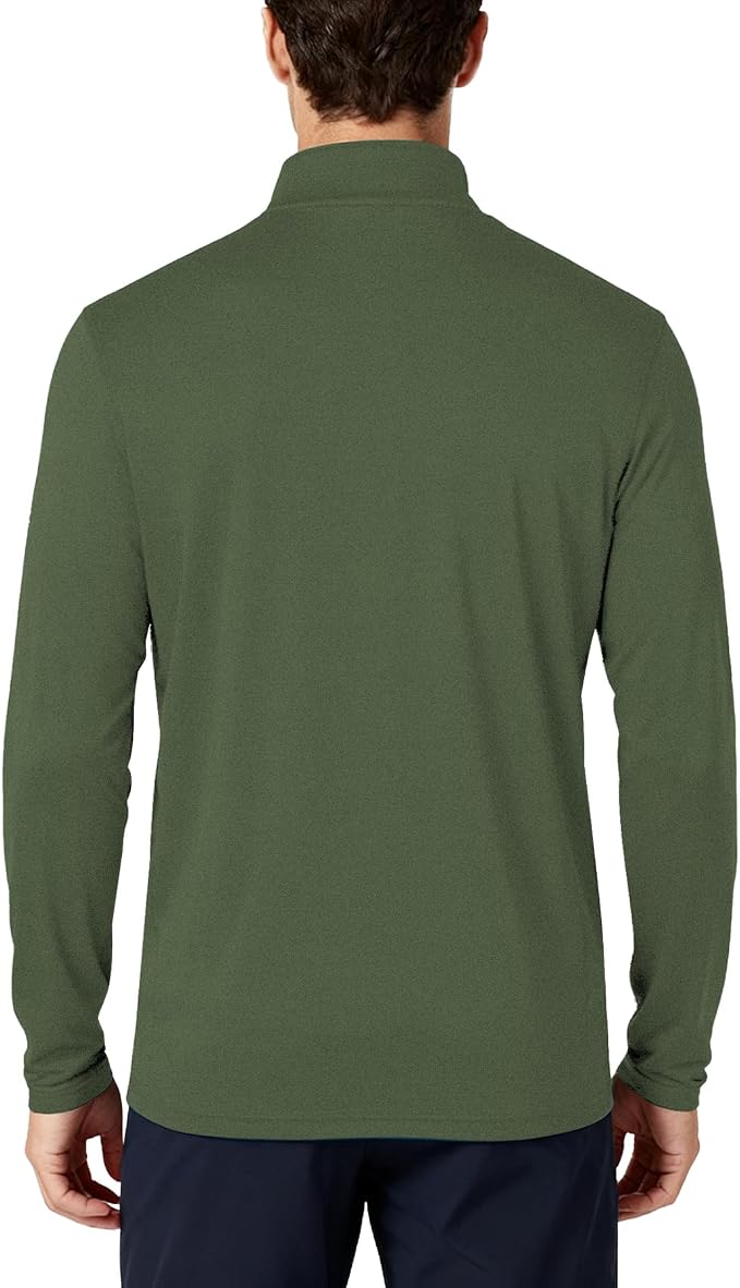 Mens Long Sleeve Shirts Quarter Zip Pullover UPF 50+ Sun Protection Wicking - Image 3