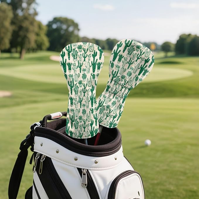 Golf Club Head Covers for Club Protective, Waterproof PU Leather Driver Fairway - Image 5