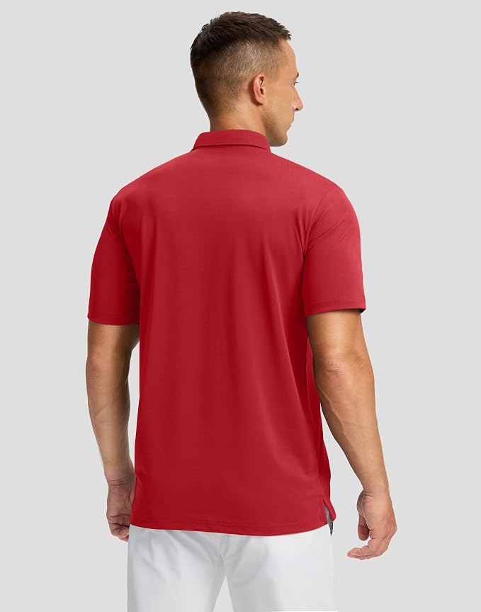 Men's Golf Shirts Dry Fit Moisture Wicking Performance Short Sleeve Collared - Image 3