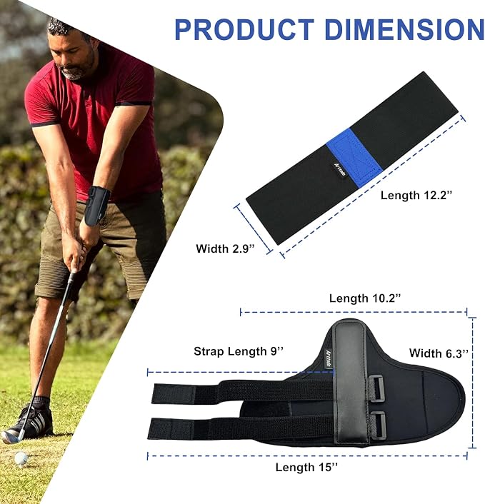 Golf Training Kit with Arm Band & Wrist Strap, Golf Swing Training Aid to - Image 7