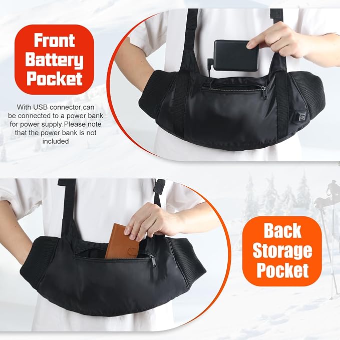 Heated Hand Warmers Pouch 10000mAh Electric Heated Hand Muff - Image 5