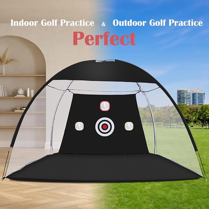 Golf Net, 10 x 7ft Backyard Practice net, Golf Hitting, Driving Net - Image 3
