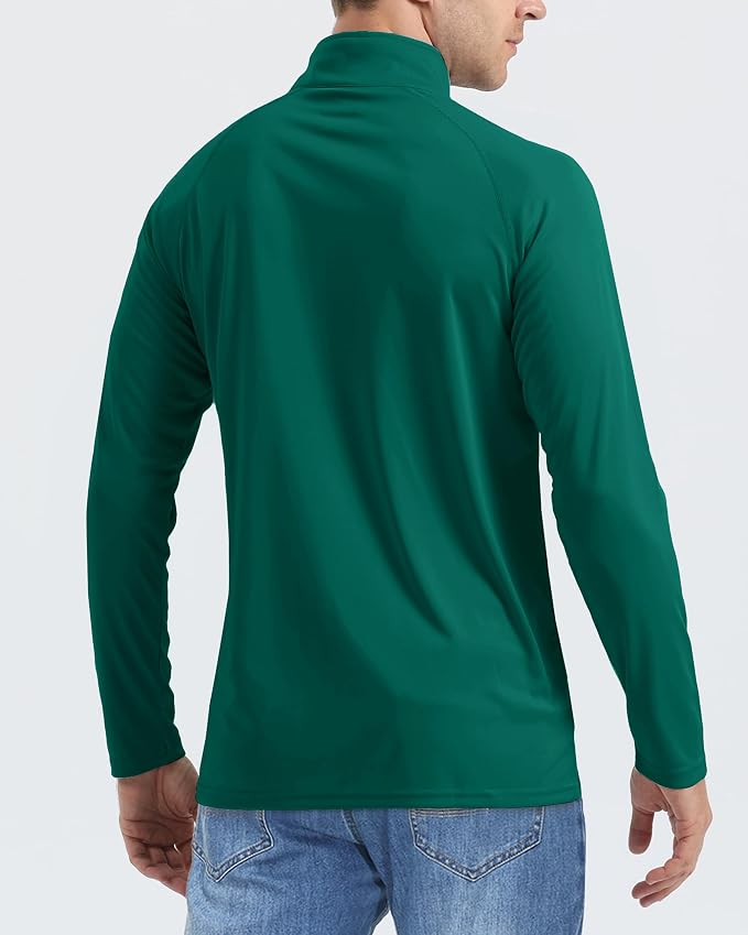 Boladeci Men's UPF 50+ Sun Shirts 1/4 Zip Long Sleeve SPF UV Protection - Image 3