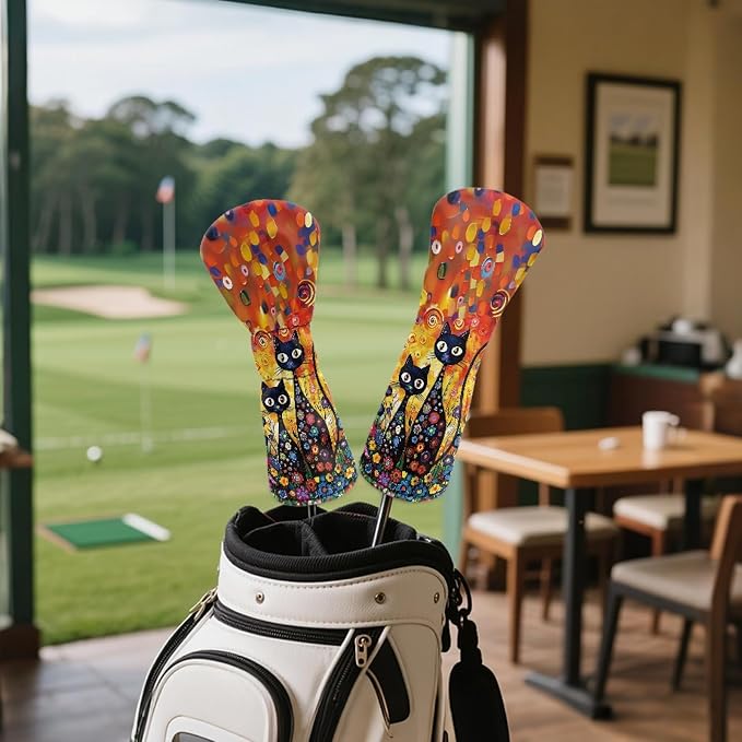 Golf Club Head Covers for Club Protective, Waterproof PU Leather Driver Fairway - Image 4