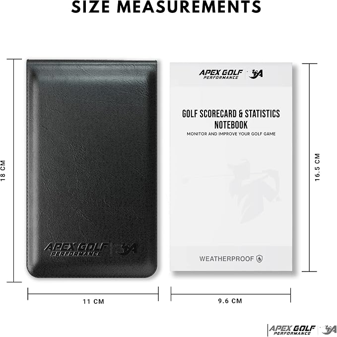 PU Leather Golf scorecard Holder & 2 Weatherproof Golf Notebook - Image 8