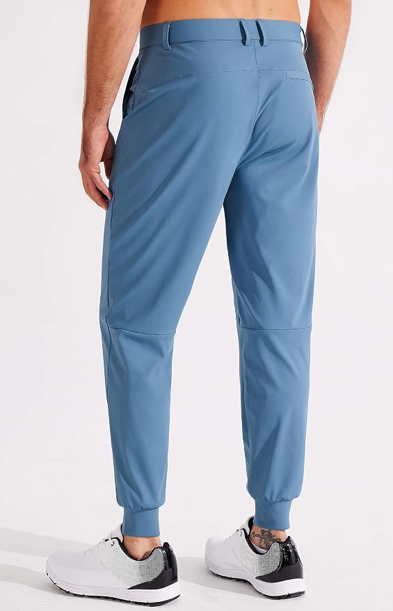 Libin Men's Golf Pants Joggers Lightweight 3 Pockets Slim Fit Soft Stretchy - Image 2