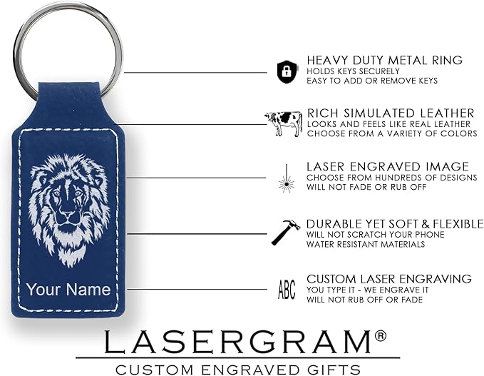 LaserGram Rectangle Keychain, Disc Golf, Personalized Engraving Included - Image 5