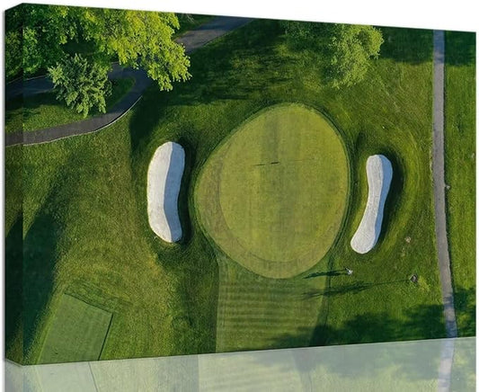 chenchenArt Westchester New York Golf Course Wall Art by chenchenArt