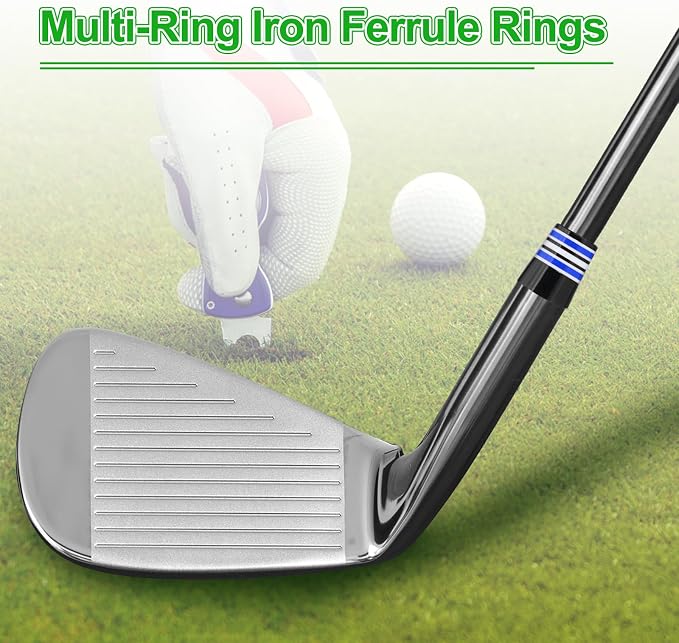PATIKIL Golf Ferrules Tapered Golf Club Ferrules Multi-Ring Iron Ferrule Rings - Image 5