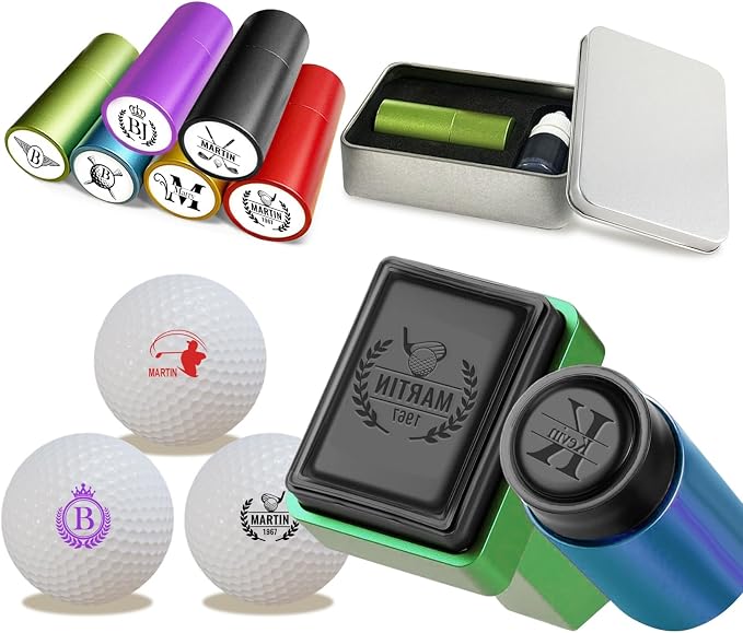 Personalized Golf Ball Stamp Golf Marker Custom Name Golf Ball Stamper by Unknown