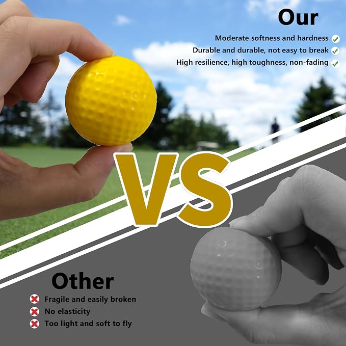 Foam Golf Practice Balls 16 or 54 Pack Soft Limited Flight Golf Balls - Image 3