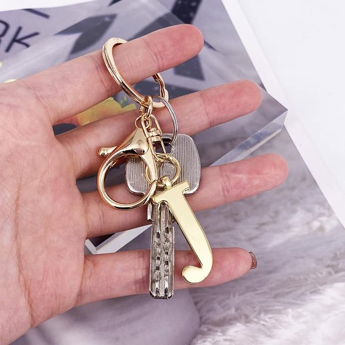 LAXPICOL Gold Letter A-Z Keychain - Image 3