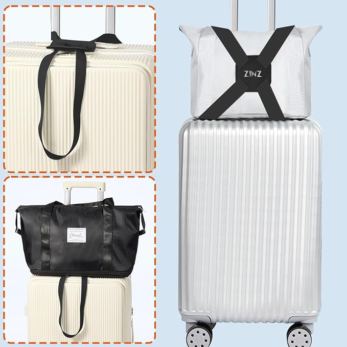 ZINZ Luggage Strap, High Elastic Suitcase Belt Adjustable Bag Bungees - Image 5