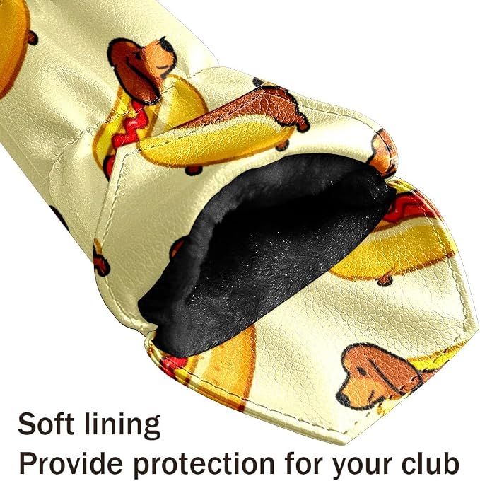 3 Pack PU Leather Golf Club Head Covers - Image 7